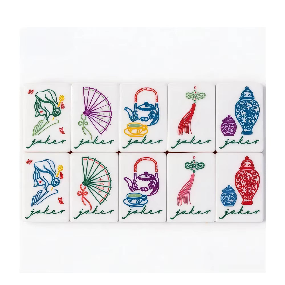 Jade- Lilac American Mahjong Tile Set