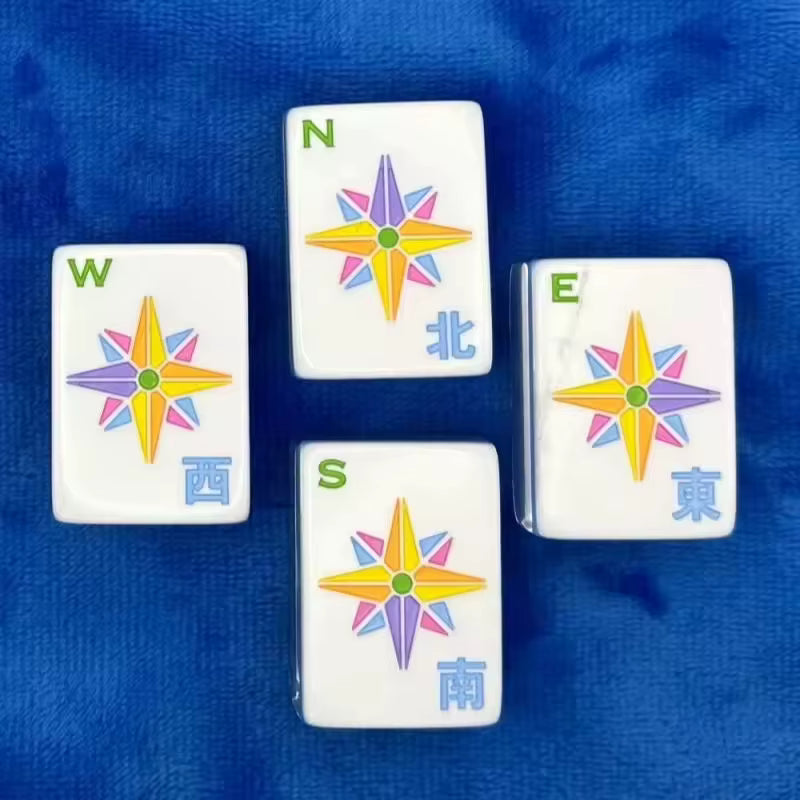 Blue Ice American Mahjong Tile Set