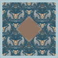 Leopard Damask Mahjong Table Mat