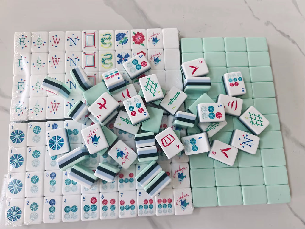 Minty Fresh American Mahjong Tile Set