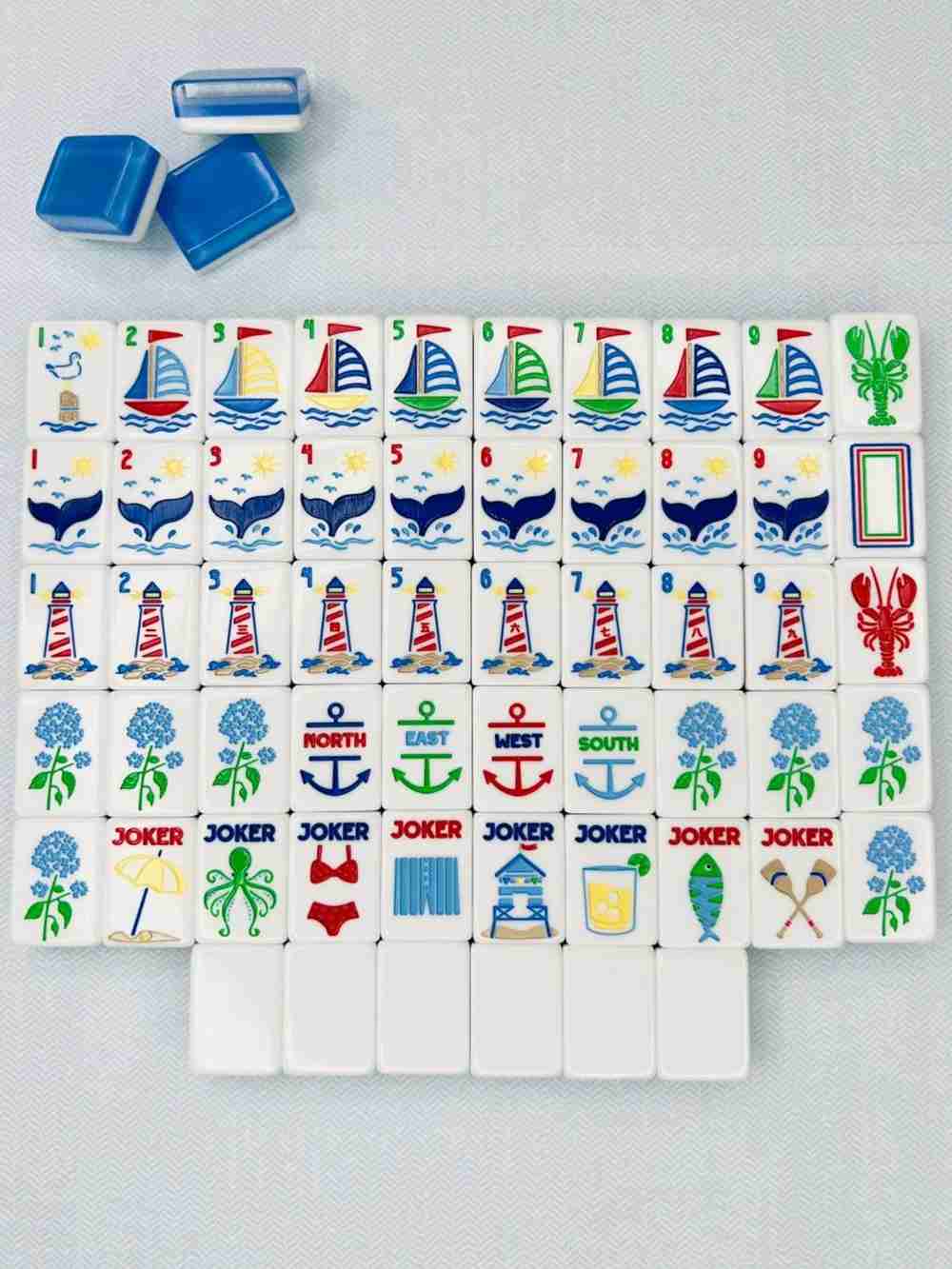 Nantucket Vacation American Mahjong Tile Set