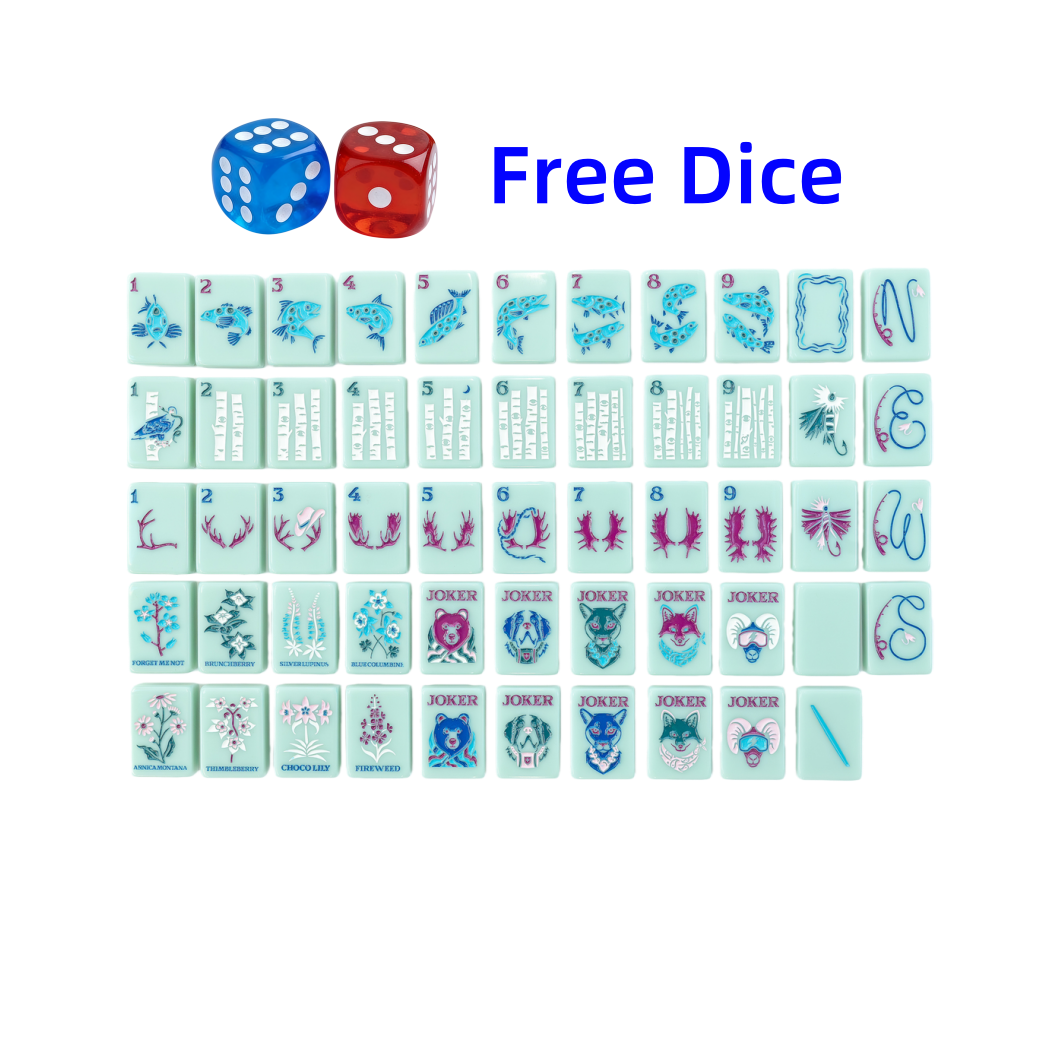 Outdoor Man American Mahjong Tiles