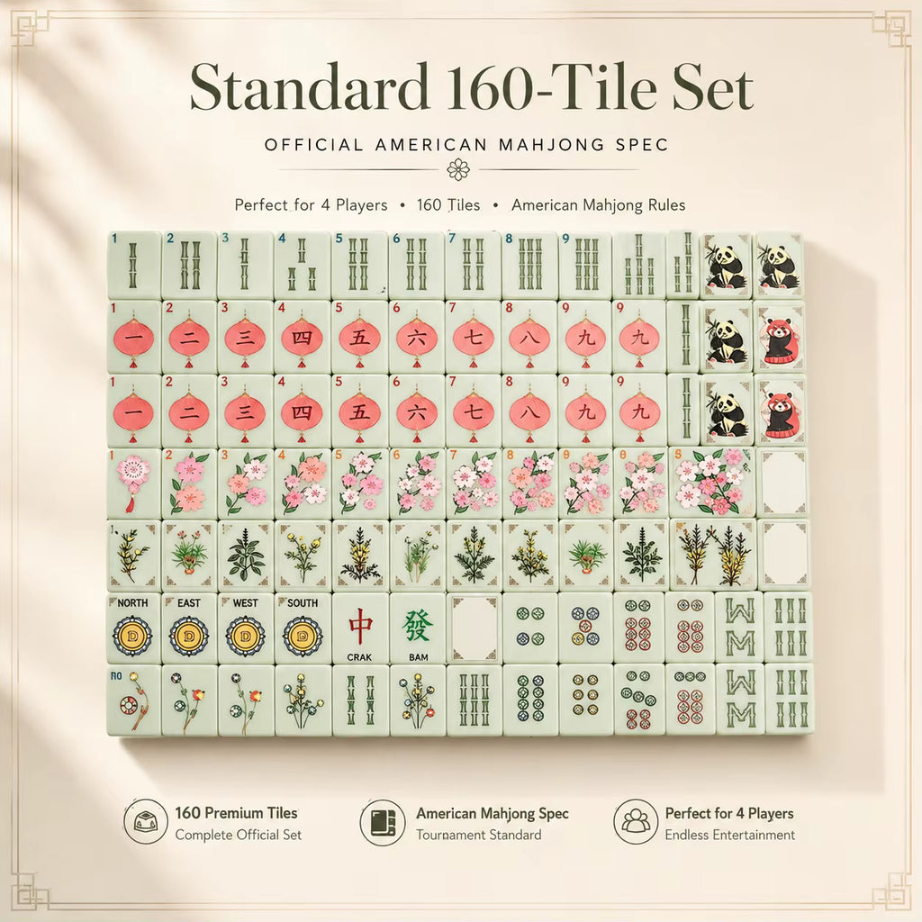 Baby Panda American Mahjong Tiles