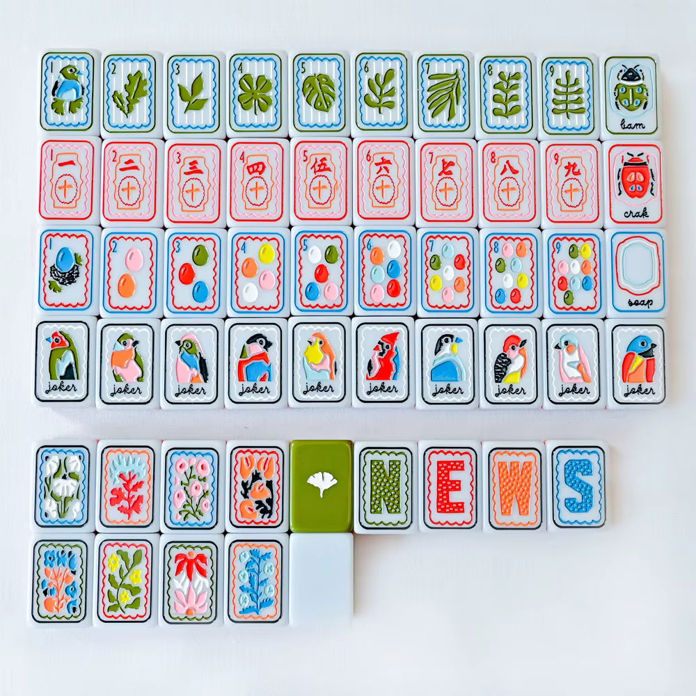 Bam Bird Mahjong Tiles