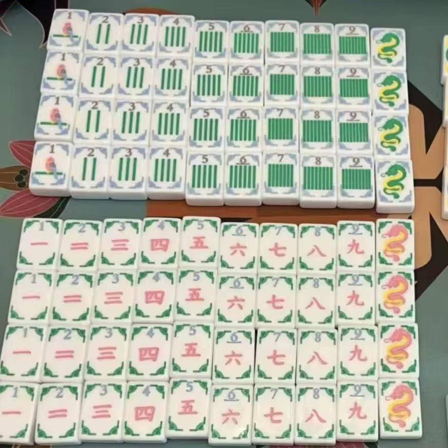 Lotus and Lantern American Mahjong Tiles