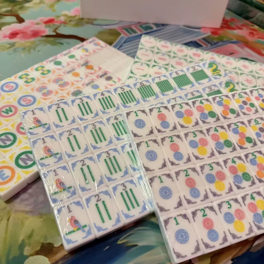 Lotus and Lantern American Mahjong Tiles