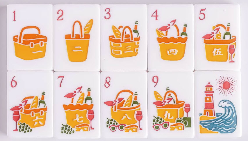 Surf's Up XL Mahjong Tiles