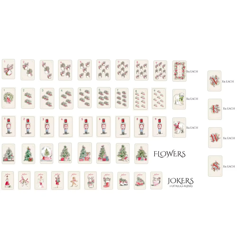 Christmas Magic Mahjong Tiles- optional Mat