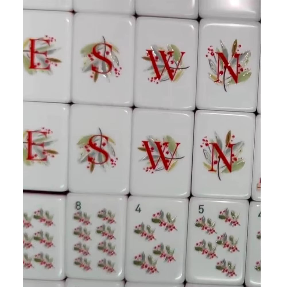 Christmas Magic Mahjong Tiles- optional Mat