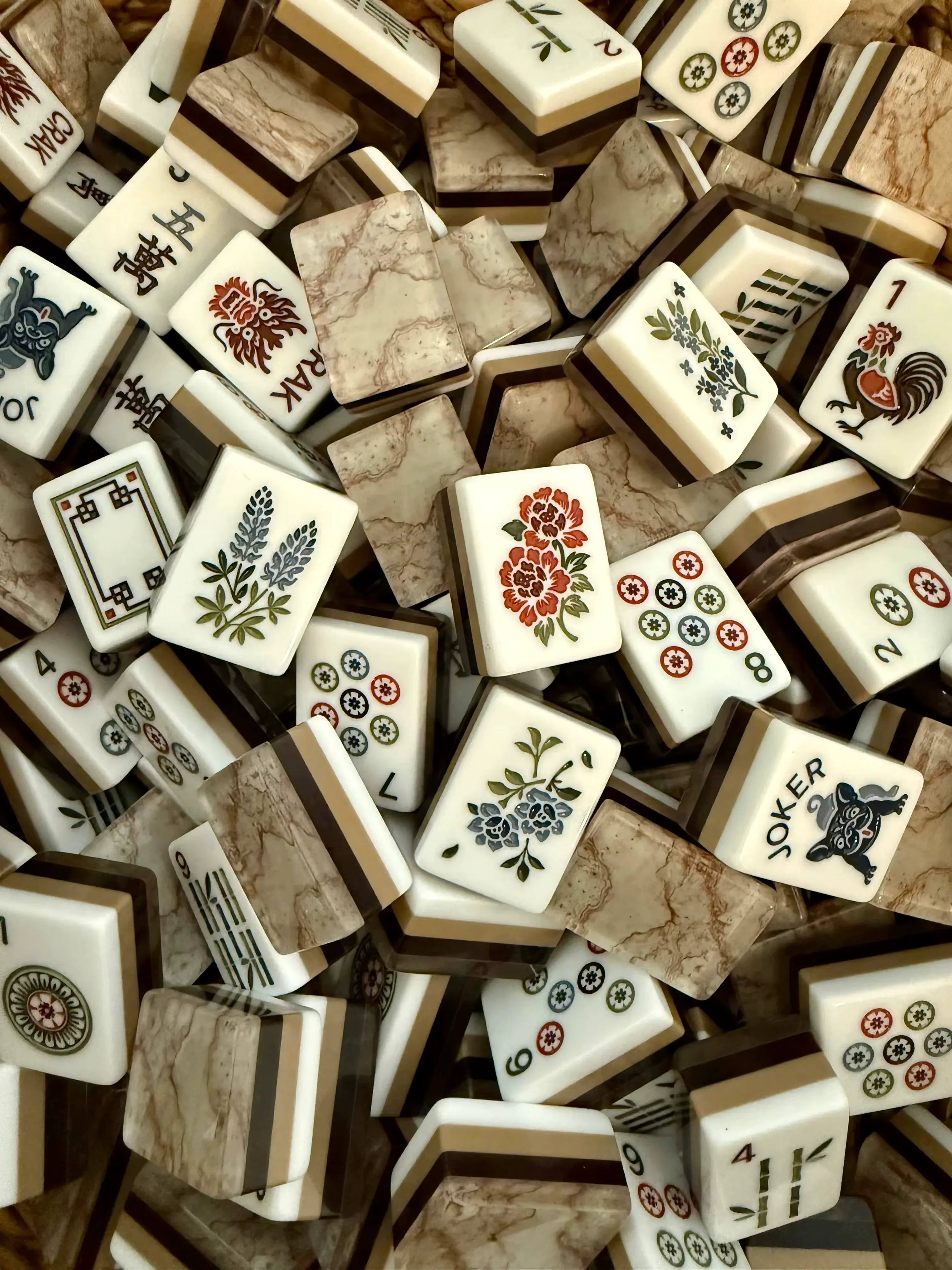Pugnacious American Mahjong Tiles