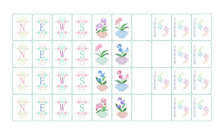 Lavender for Days American Mahjong Tile Set
