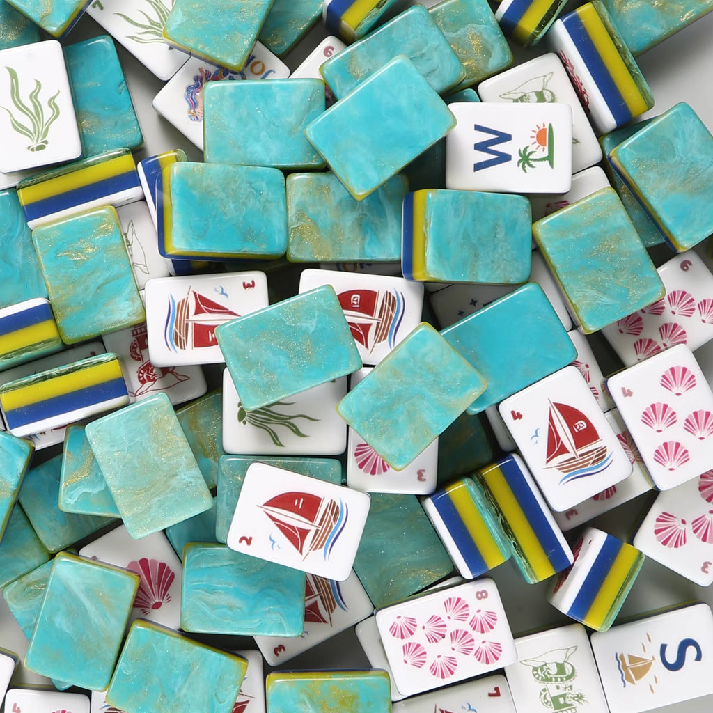 It's Not Far Down to Paradise American Mahjong Tile Set