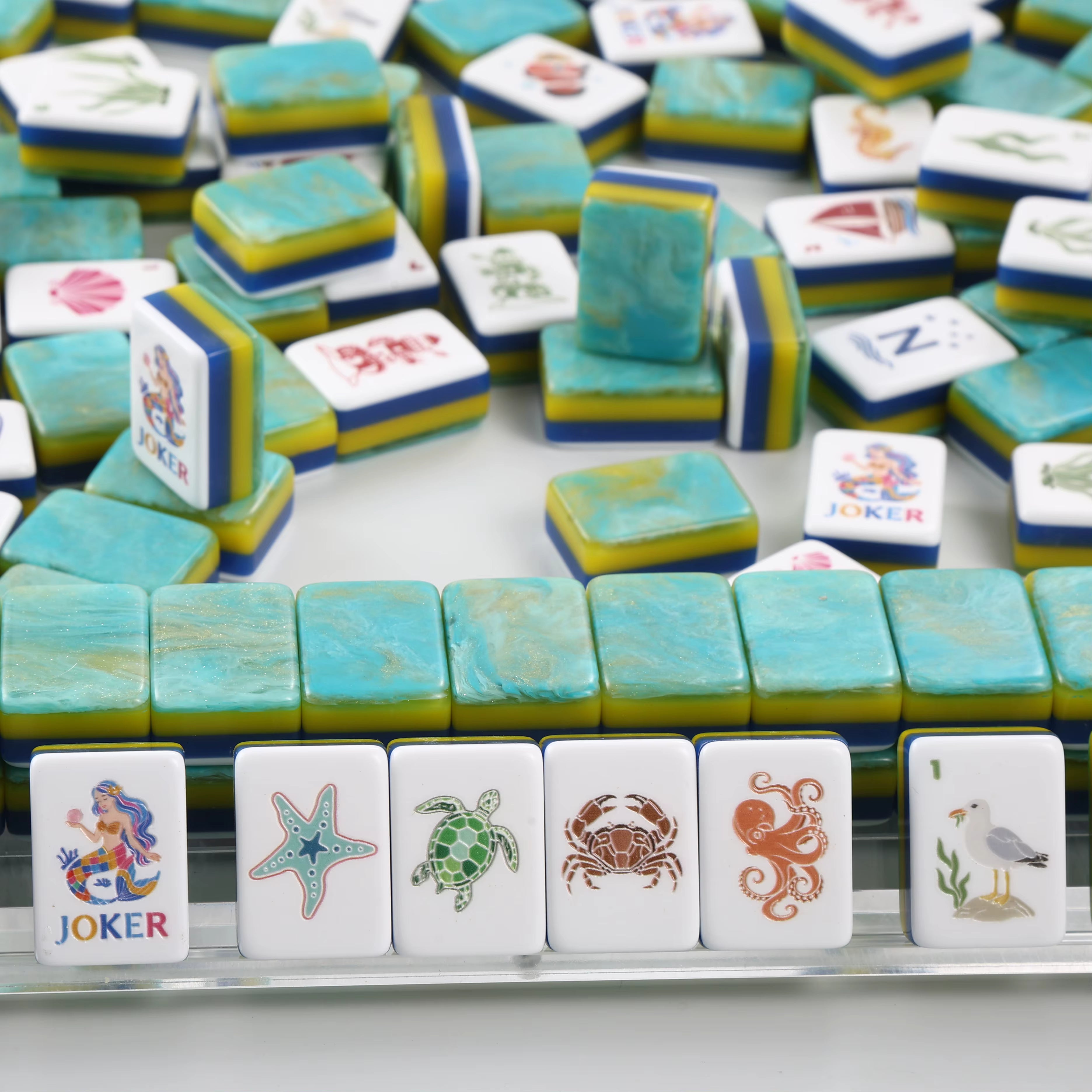 It's Not Far Down to Paradise American Mahjong Tile Set