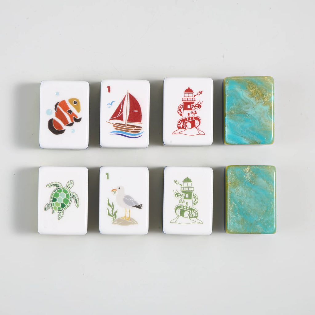 It's Not Far Down to Paradise American Mahjong Tile Set