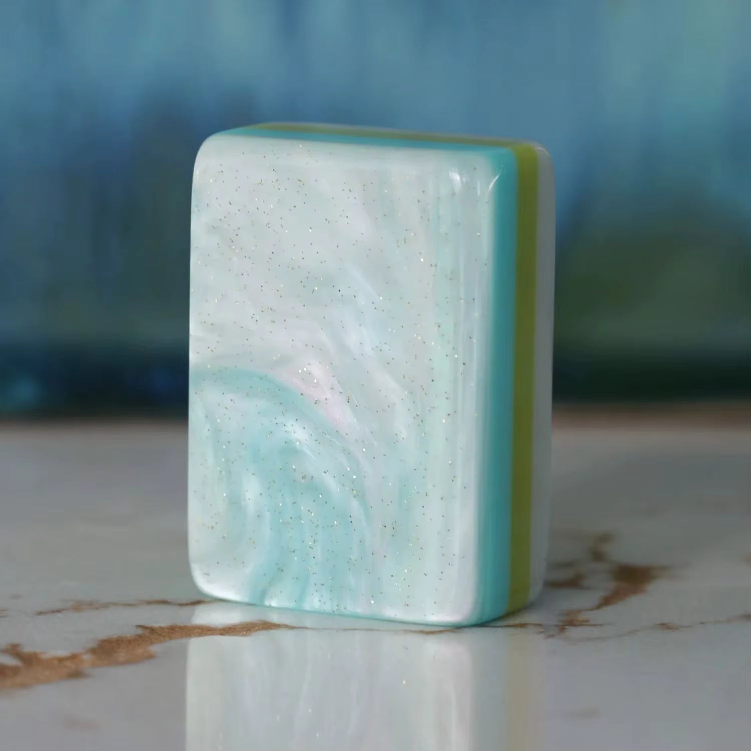 Sea Pearl American Mahjong Tile Set