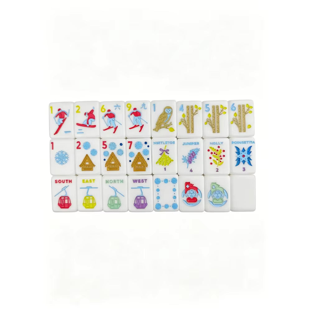 Ski Vacation American Mahjong Set
