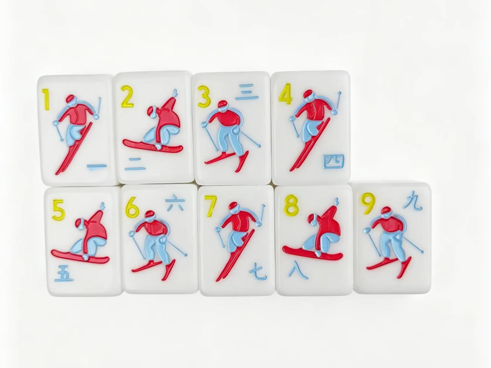 Ski Vacation American Mahjong Set
