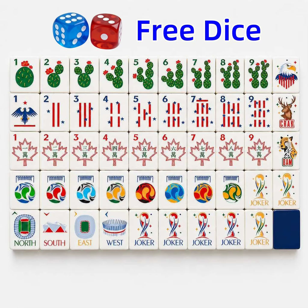 Soccer Style American Mahjong Tiles