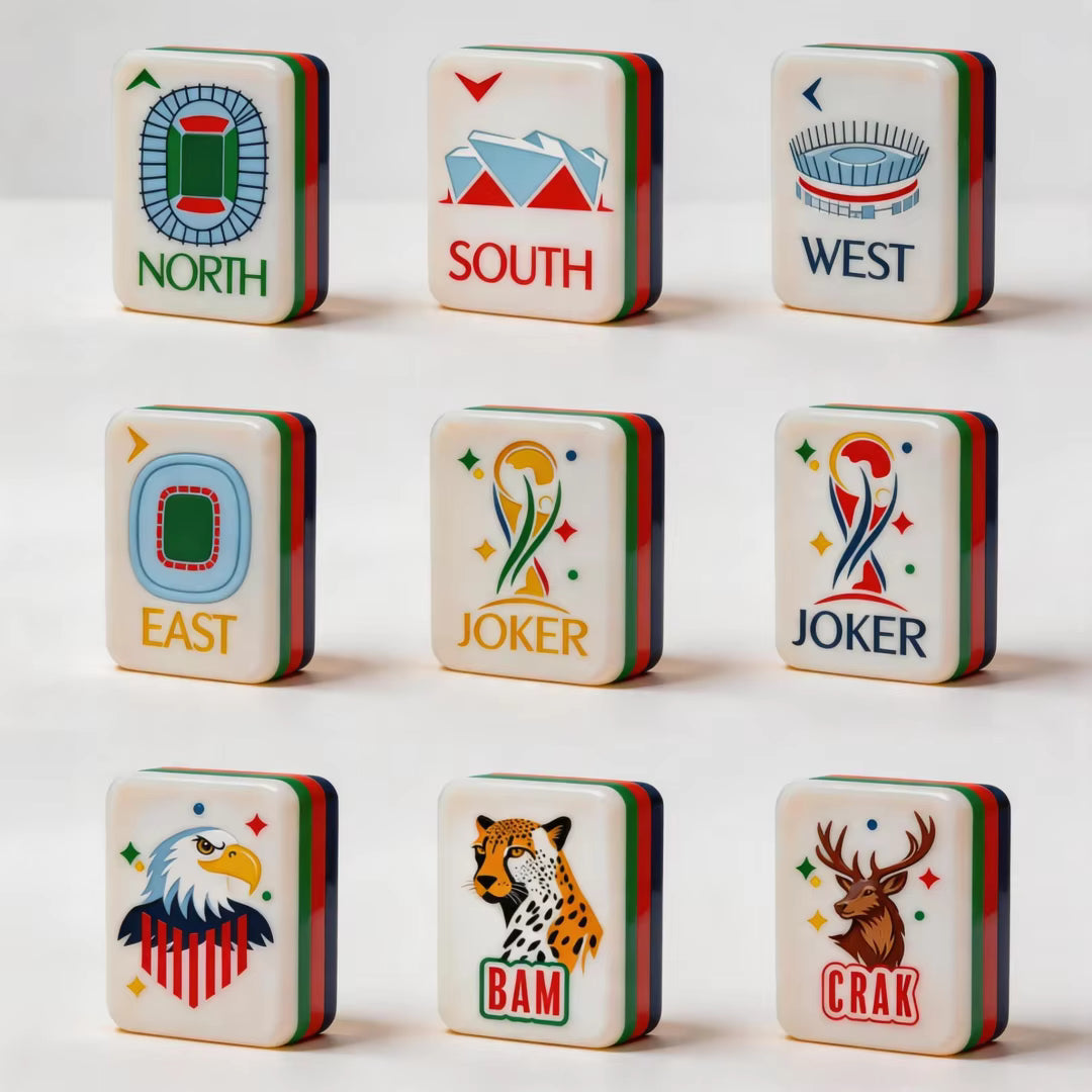 Soccer Style American Mahjong Tiles