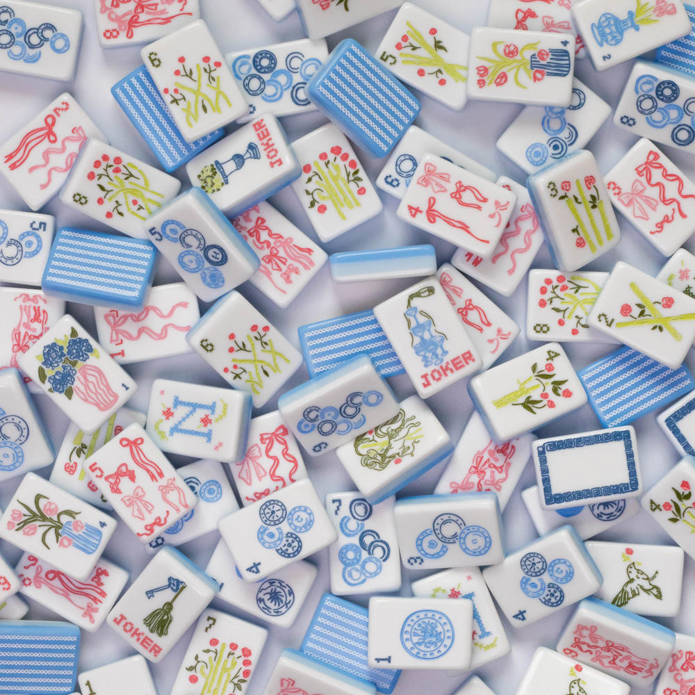 I'm in Stitches American Mahjong Tile Set- with optional Mat