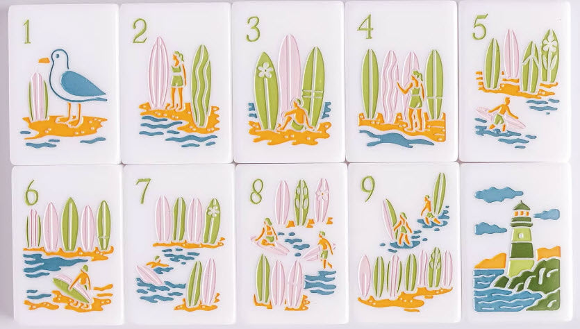 Surf's Up XL Mahjong Tiles