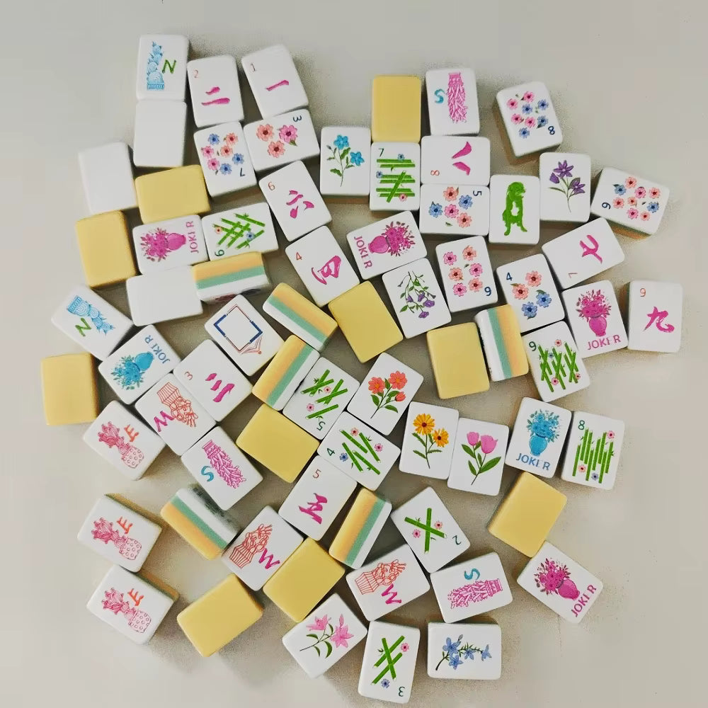 Sunshine and Puppies American Mahjong Tiles