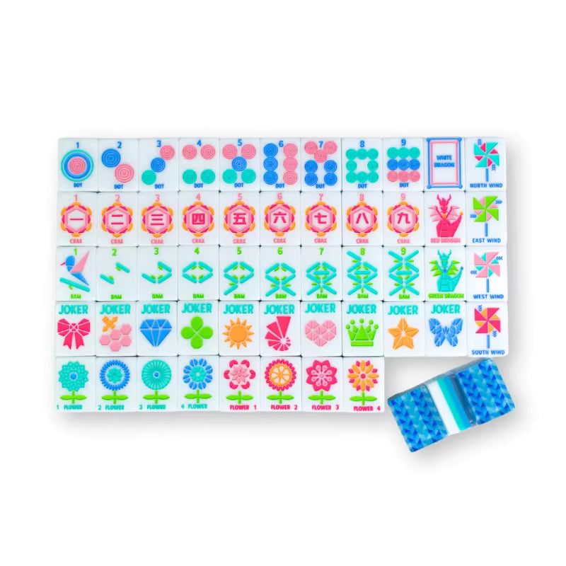 Pinwheel Paradise American Mahjong Tiles