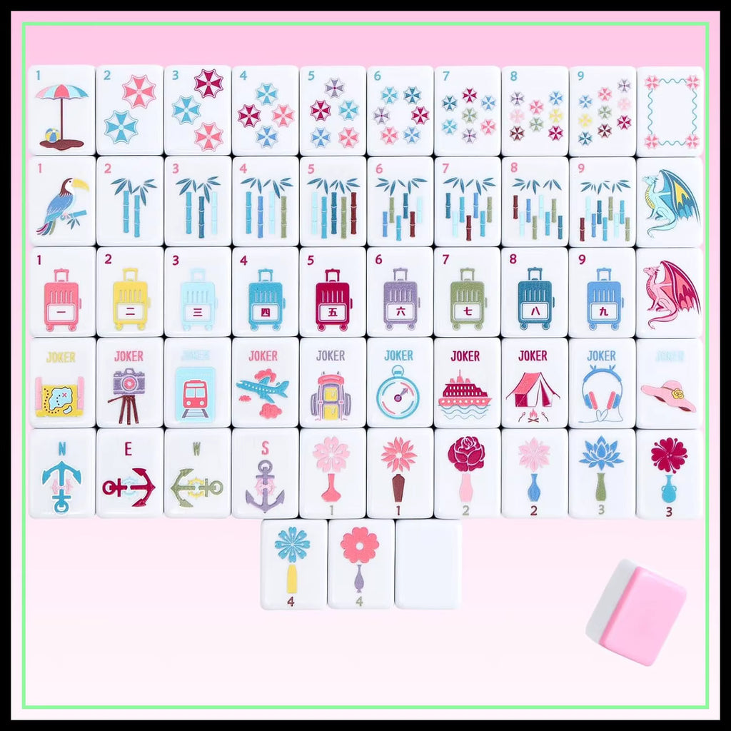Vacation Time American Mahjong Tile Set