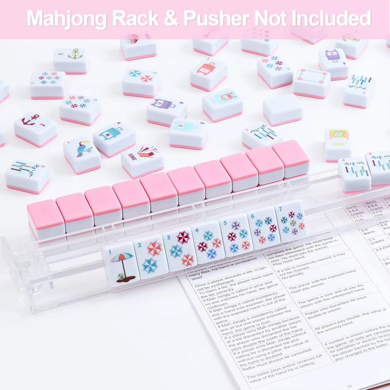 Vacation Time American Mahjong Tile Set