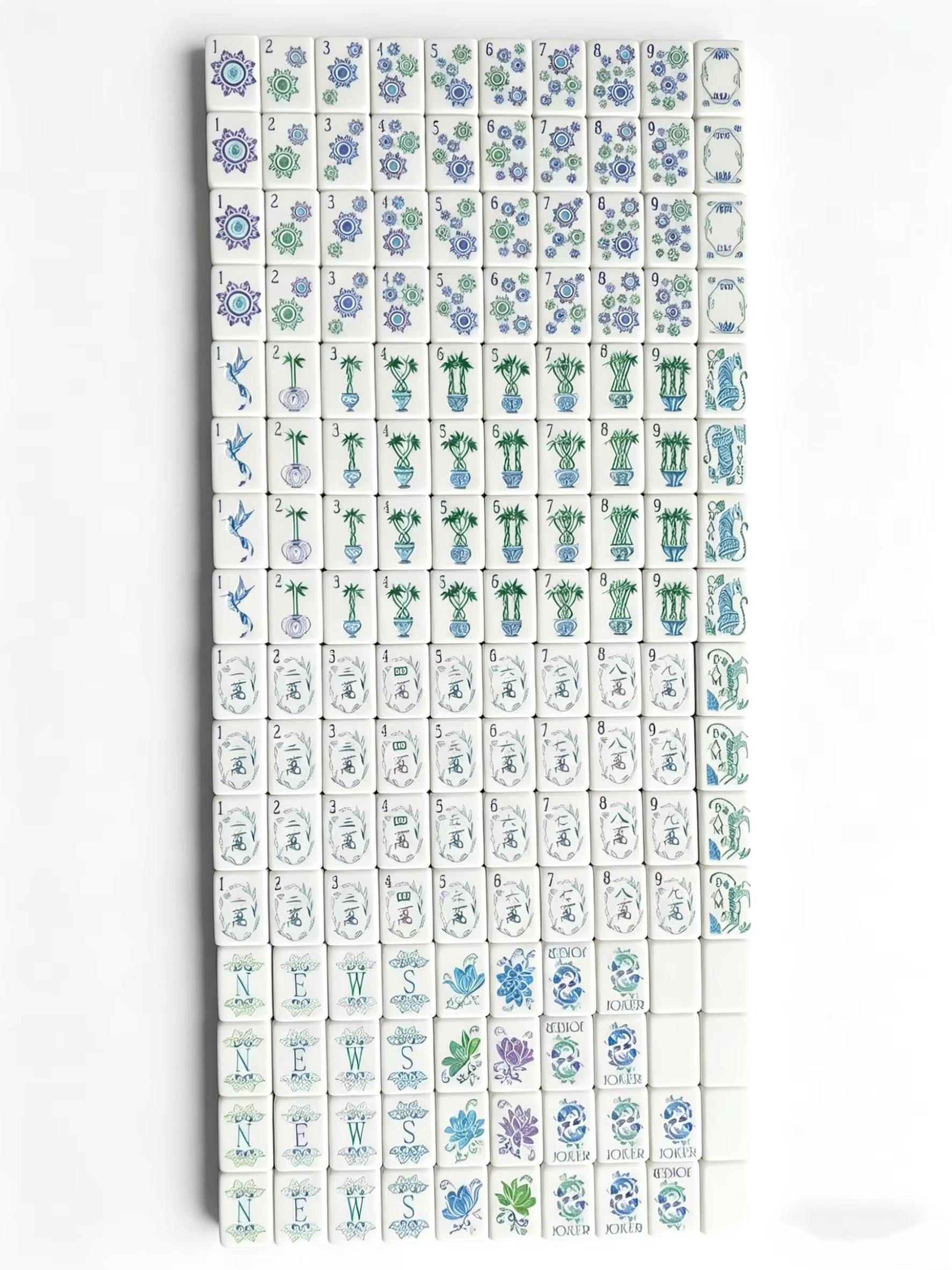 Whisper White American Mahjong Tile Set