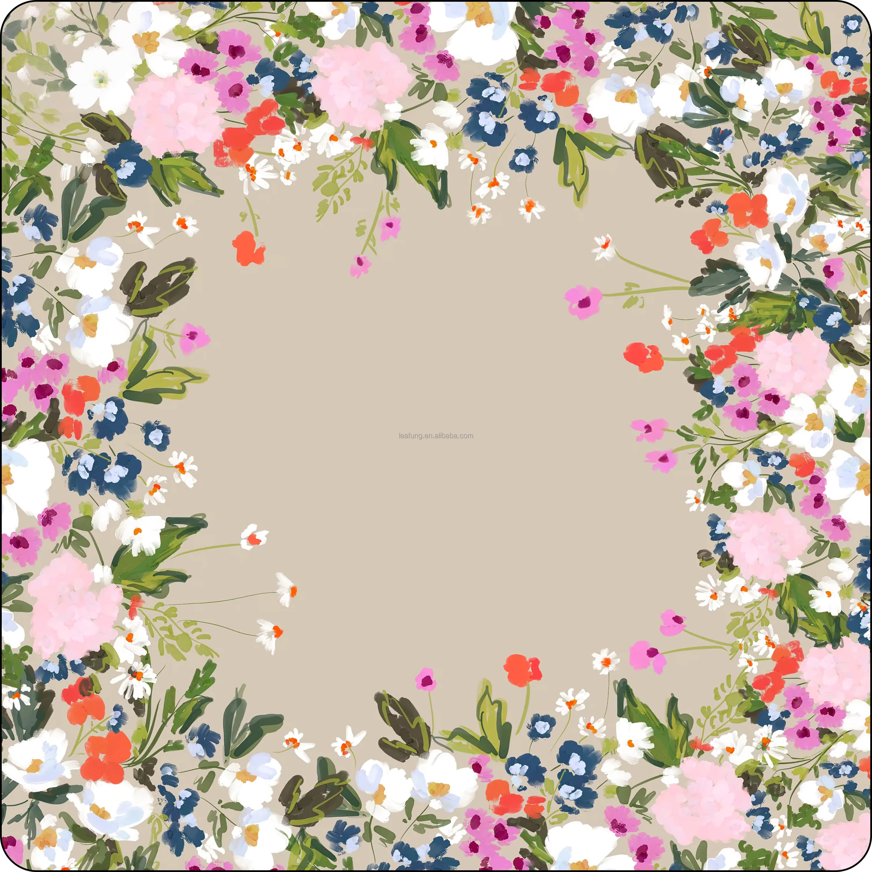 Wildflower Mahjong Table Mat