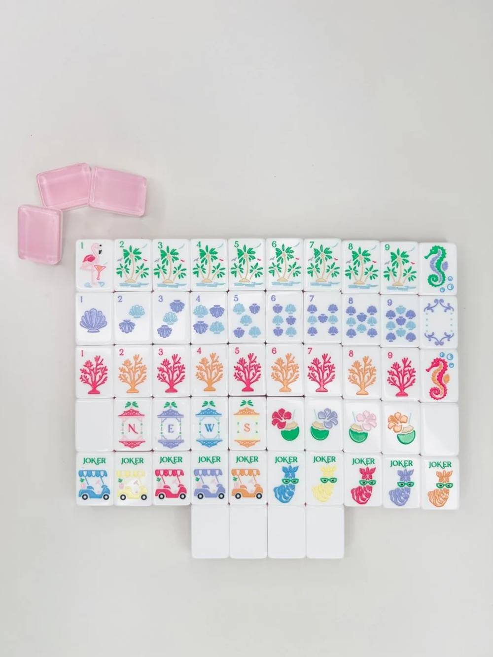 Zanzibar Vacation American Mahjong Tile Set